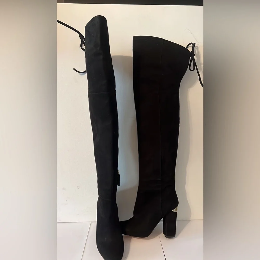 Pura Lopez Elegant Black Knee-High Women's Boots - Picture 4 of 6